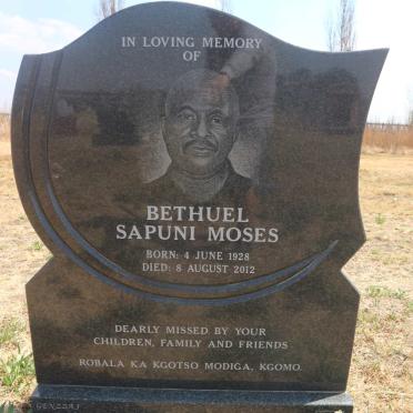 MODIGA Bethuel Sapuni Moses 1928-2012