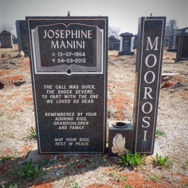 MOOROSI Josephine Manini 1954-2012