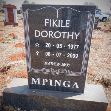 MPINGA Fikile Dorothy 1977-2009