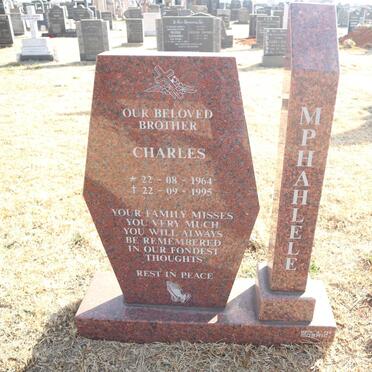 MPHAHLELE Charles 1964-1995