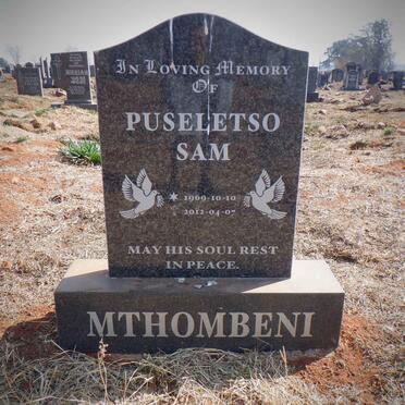 MTHOMBENI Puseletso Sam 1969-2012