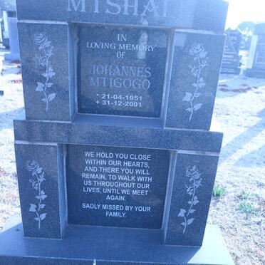 MTSHALI Johannes Mtigogo 1951-2001