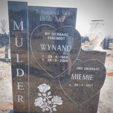 MULDER Wynand 1960-2005 &amp; Miemie 1967-