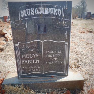 MUSAMBUKO Mbuya Fabien 1986-2011