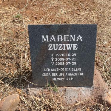 MABENA Zuziwe 1970-2008