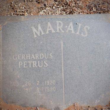 MARAIS Gerhardus Petrus 1920-1990