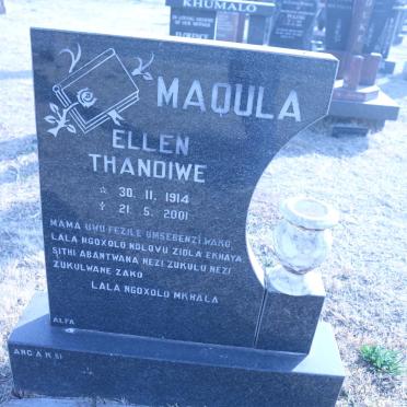 MAQULA Ellen Thandiwe 1914-2001