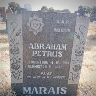 MARAIS Abraham Petrus 1903-1988