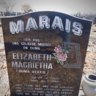 MARAIS Elizabeth Magrietha 1925-1993
