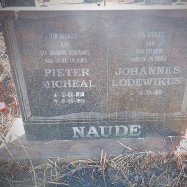 NAUDE Pieter Michael 1938-1999 &amp; Johannes Lodewikus 1941-