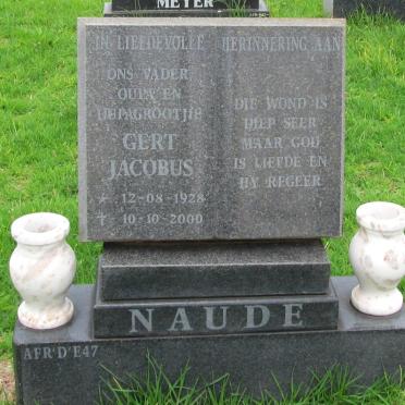NAUDE Gert Jacobus 1928-2000