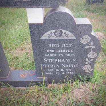 NAUDE Stephanus Petrus 1916-1990 &amp; Susanna Cornelia 1919-1980