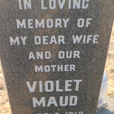 NAUDE Dirk Pieter 1919-1985 &amp; Violet Maud 1913-1975