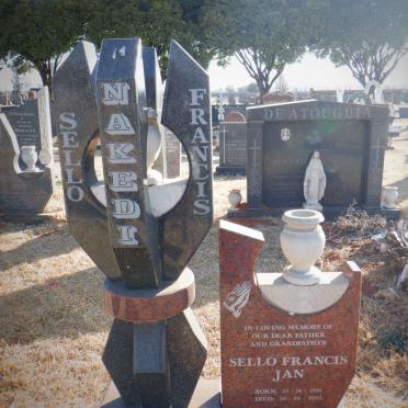 NAKEDI Sello Francis Jan 1910-1995