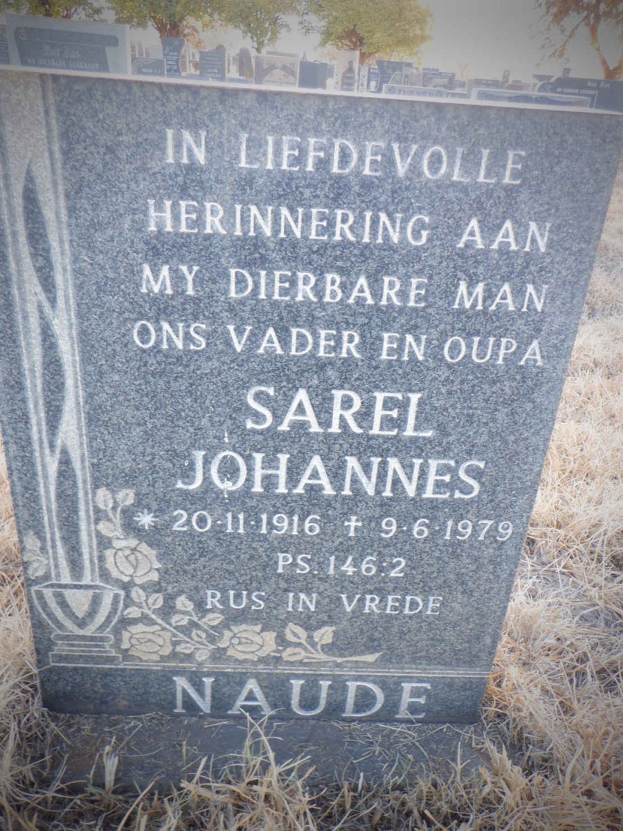 NAUDE Sarel Johanes 1916-1979