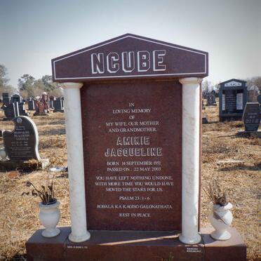 NCUBE Amikie Jacqueline 1951-2003