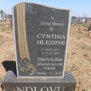 NDLOVU Cynthia Hleziphi 1973-2004