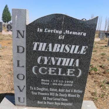 NDLOVU Thabisile Cynthia nee CELE 1972-2009
