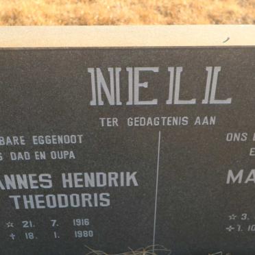 NELL Johannes Hendrik Theodoris 1916-1980 &amp; Martje 1926-2001