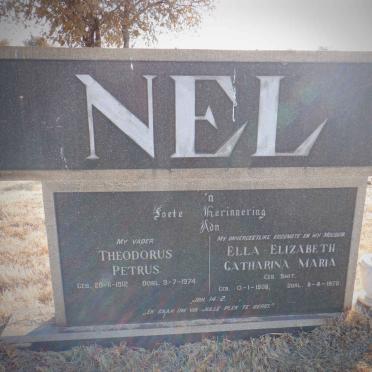 NEL Theodorus Petrus 1912-1974 &amp; Ella Elizabeth Catharina Maria SMIT 1906-1970