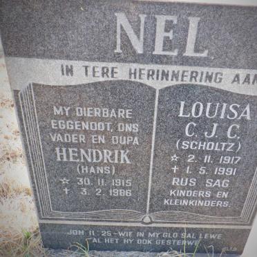 NEL Hendrik 1915-1986 &amp; Louisa C.J.C. SCHOLTZ 1917-1991