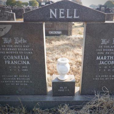 NELL Marthinus Jacobus 1916-1988 &amp; Cornelia Francina 1919-1985