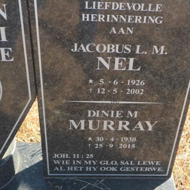 NEL Jacobus L.M. 1926-2002 &amp; Dinie M. MURRAY 1930-2015