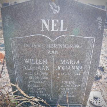 NEL Willem Adriaan 1948-2001 &amp; Maria Johanna 1944-