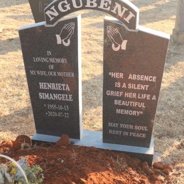 NGUBENI Henrieta Simangele 1955-2020