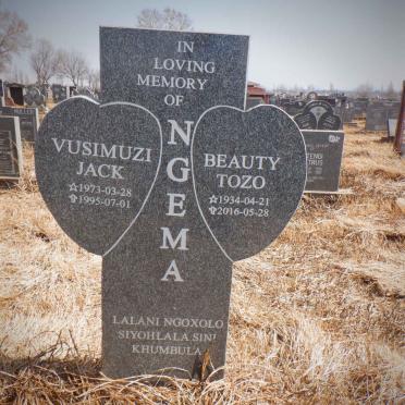 NGEMA Beauty Tozo 1934-2016 :: NGEMA Vusimuzi Jack 1973-1995 