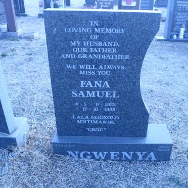 NGWENYA Fana Samuel 1932-1998