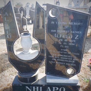 NHLAPO Alfred Z. 1929-1994