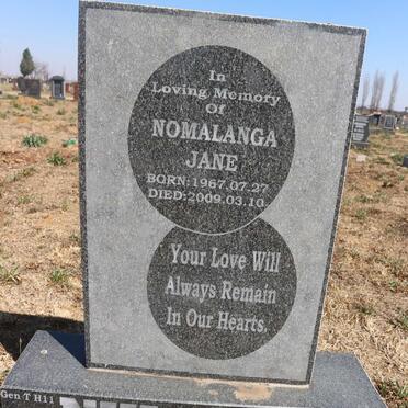 NHLAPO Nomalanga Jane 1967-2009
