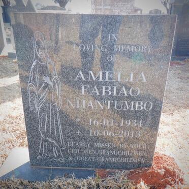 NHANTUMBO Amelia Fabiao 1934-2013