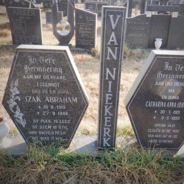 NIEKERK Izak Abraham, van 1915-1986 &amp; Catharina Anna Johanna 1913-1999