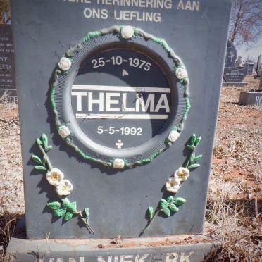 NIEKERK Thelma, van 1975-1992