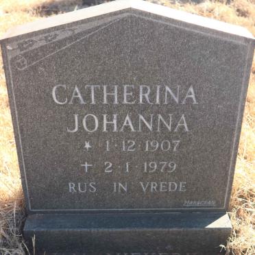 NIEKERK Catherina Johanna, van 1907-1979