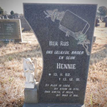 NIEKERK Hennie, van 1962-1981