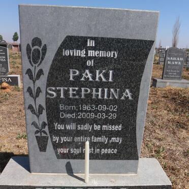 NKUTA Paki Stephina 1963-2009