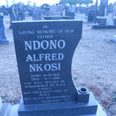 NKOSI Ndono Alfred 1925-2009