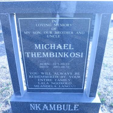 NKAMBULE Michael Thembinkosi 1971-2001