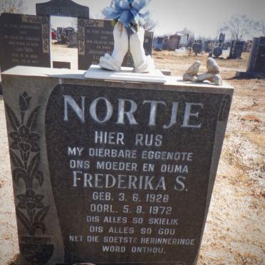 NORTJE Frederika S. 1928-1972