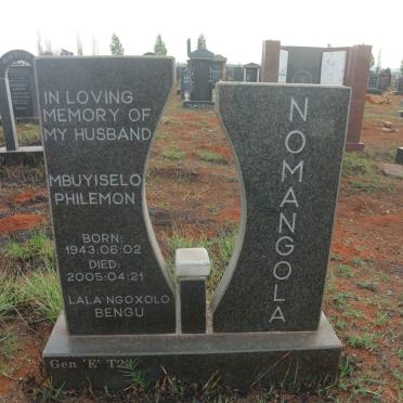 NOMANGOLA Mbuyiselo Philemon 1943-2005 