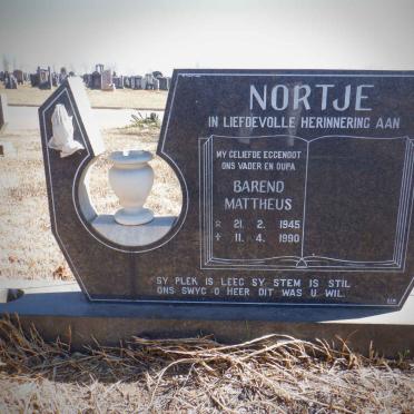 NORTJE Barend Mattheus 1945-1990