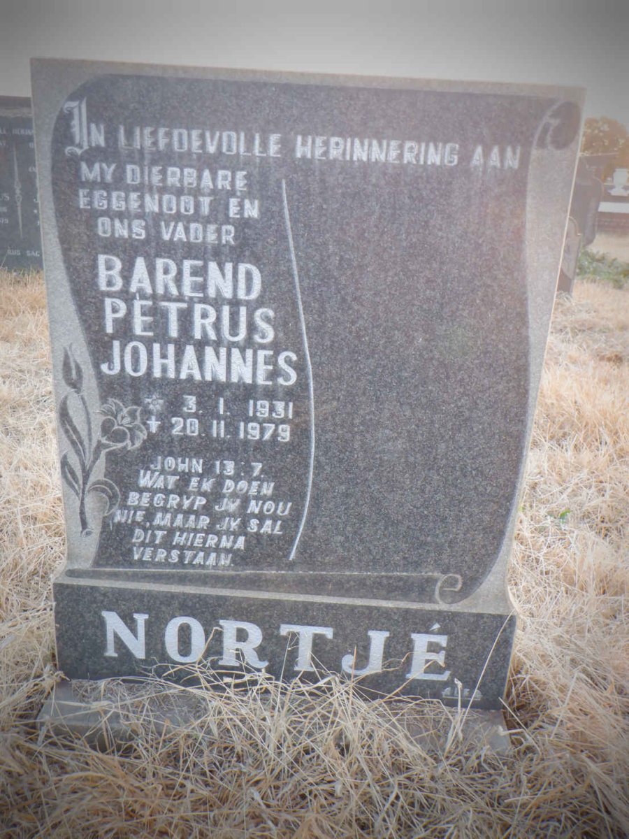 NORTJE Barend Petrus Johannes 1931-1979