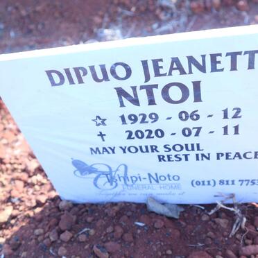 NTOI Dipuo Jeanette 1929-2020