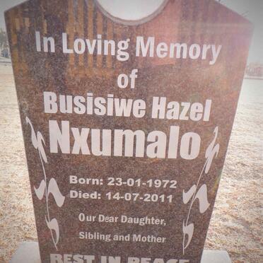 NXUMALO Busisiwe Hazel 1972-2011