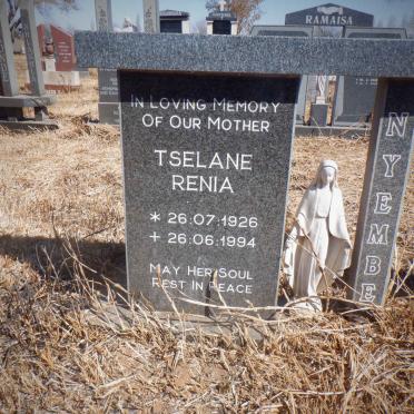 NYEMBE Tselane Renia 1926-1994