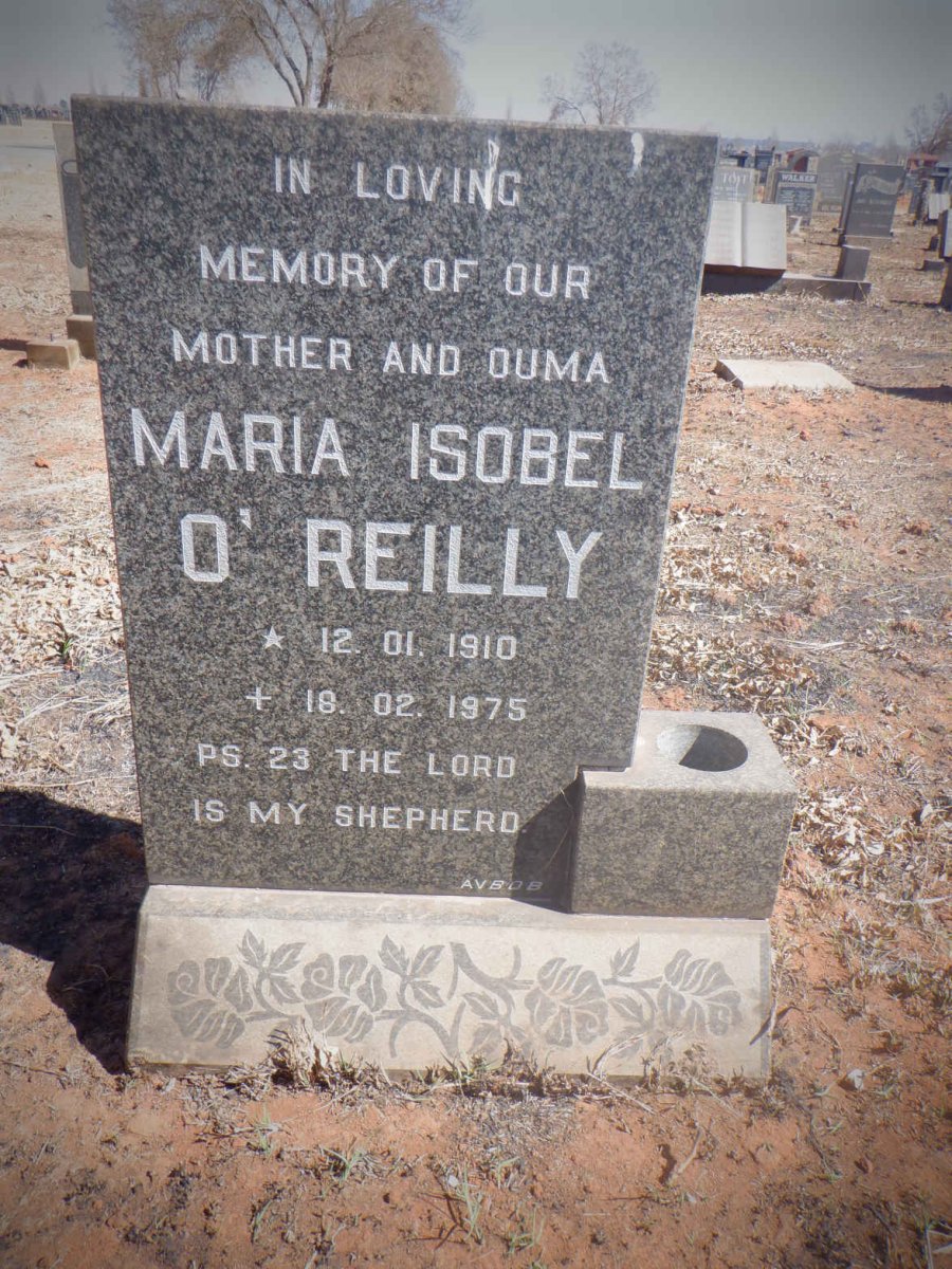 O'REILLY Maria Isobel 1910-1975