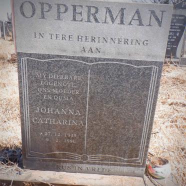 OPPERMAN Johanna Catharina 1939-1996